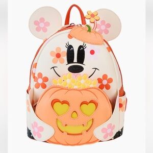 Minnie Mouse Floral Ghost Cosplay Light Up Glow Mini Backpack FREE SHIPPING